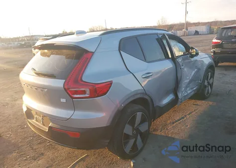 2023 Volvo Xc40 Recharge Pure Electric Twin Ultimate z USA, uszkodzony, nr VIN YV4ED3UM3P2075389
